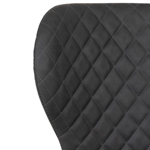 Vars-chaise En Cuir Synthétique Gris Foncé (x2)