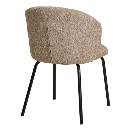 Sophie- Chaise En Tissu Bouclé Beige (x2)