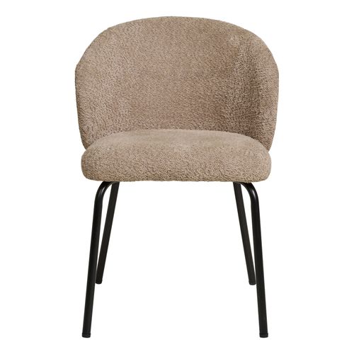 Sophie- Chaise En Tissu Bouclé Beige (x2)