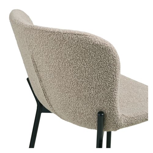 Mina-tabouret De Bar En Tissu Taupe (x2)