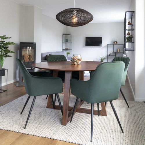 Nielsen-table à Mange Ronde 4/6 Personnes  D.137cm Noyer