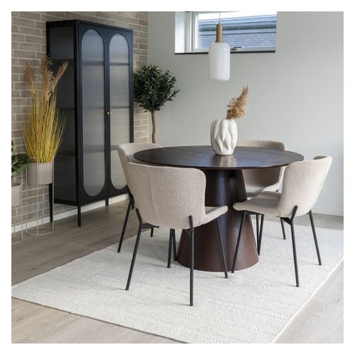 Mina-chaise En Tissu Taupe (x2)