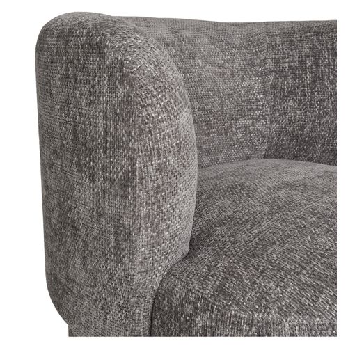 Moss-fauteuil En Tissu Chenillé Gris