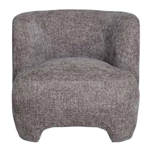 Moss-fauteuil En Tissu Chenillé Gris