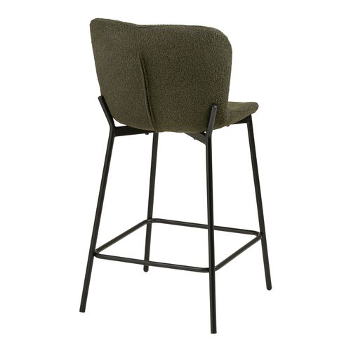 Mina-tabouret De Bar En Tissu Vert (x2)