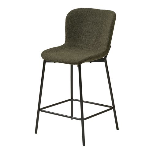 Mina-tabouret De Bar En Tissu Vert (x2)