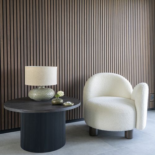 Mido- Table Basse D.80 Cm Brun Foncé