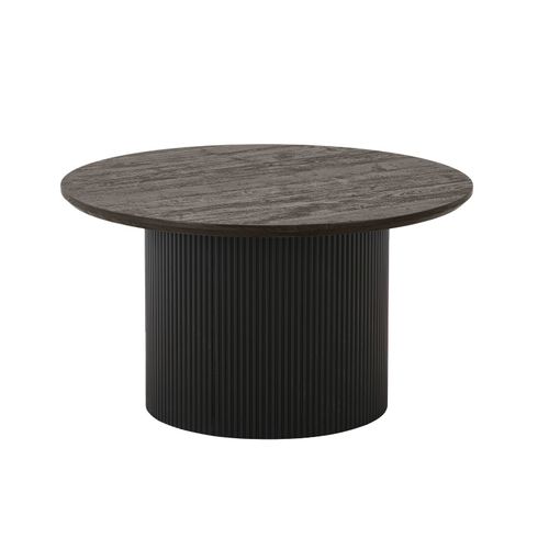 Mido- Table Basse D.80 Cm Brun Foncé