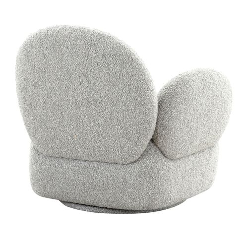 Momo-fauteuil Pivotant En Tissu Gris