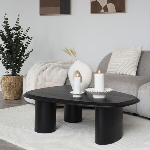 Pali-table Basse Frêne Noir 78x96 Cm