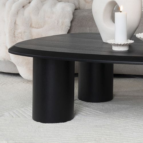 Pali-table Basse Frêne Noir 78x96 Cm