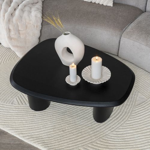 Pali-table Basse Frêne Noir 78x96 Cm
