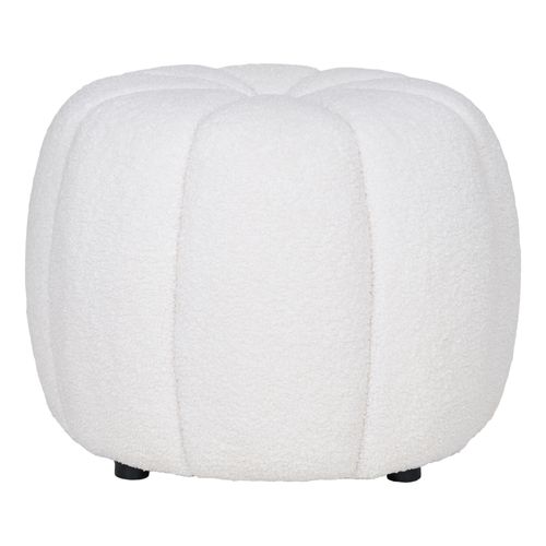 Loom-pouf Écru Ø48 Cm