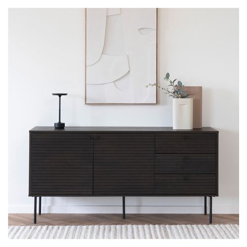 Logia-buffet Chêne Fumé 150 Cm Avec Tiroirs à Droite