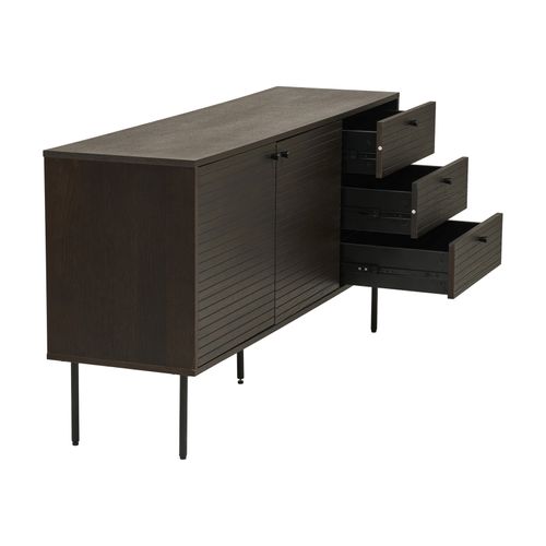 Logia-buffet Chêne Fumé 150 Cm Avec Tiroirs à Droite