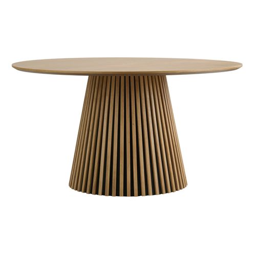 Kairn- Table à Manger Ronde 4/6 Personnes D.140 Cm Chêne