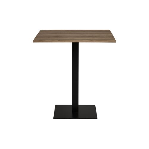 Lido-table De Café En Chêne Massif Fumé 70x70x Cm