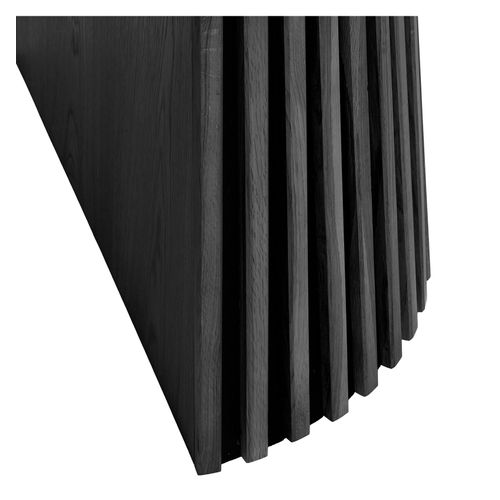 Kairn-table Extensible 10/12 Personnes Ø120cm (160/200/240) Chêne Noir