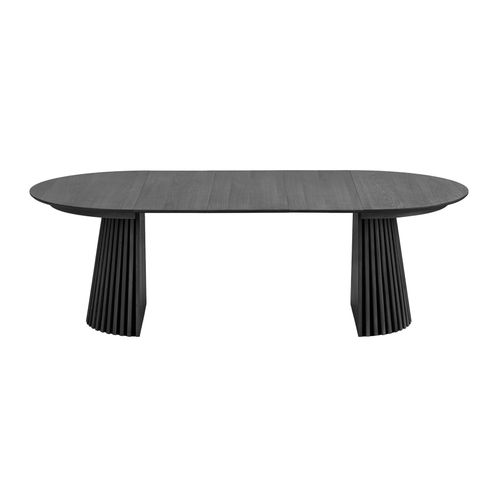 Kairn-table Extensible 10/12 Personnes Ø120cm (160/200/240) Chêne Noir