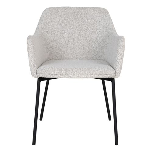Leonie-fauteuil De Table En Tissu Bouclé Écru (x2)