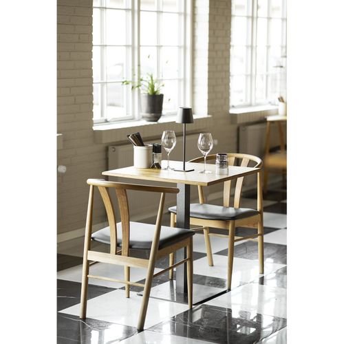 Lido-table De Café En Chêne Massif 70x70x Cm