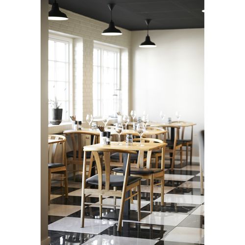 Lido-table De Café En Chêne Massif 70x70x Cm