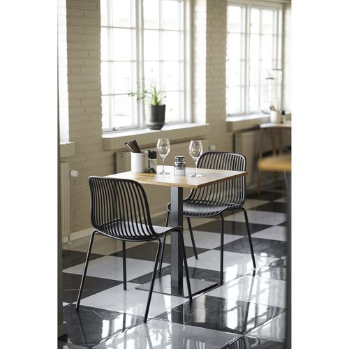 Lido-table De Café En Chêne Massif 70x70x Cm