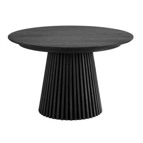Kairn- Table Extensible 6/8 Personnes Ø120cm (160/200) Chêne Noir