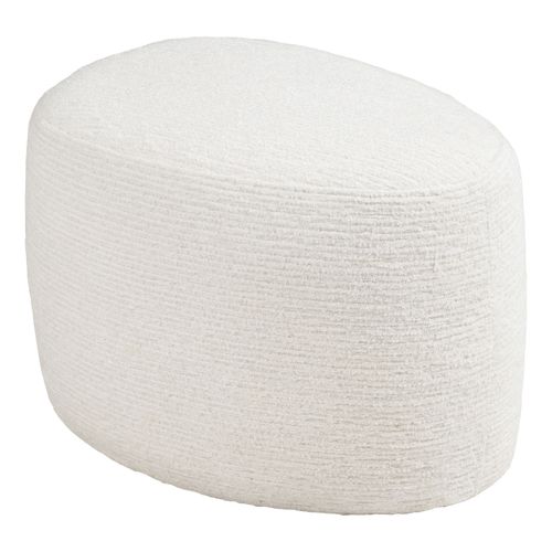 Svit-pouf En Tissu Ecru 55x40 Cm
