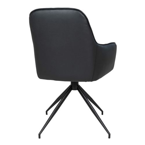 Grace- Chaise Pivotante 360° En Pu Vintage Noir