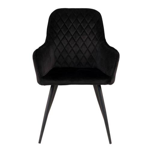 Grace- Chaise En Velours Noir (x2)