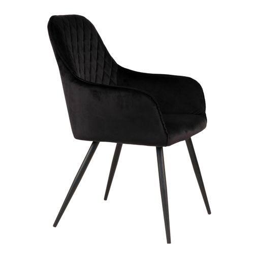 Grace- Chaise En Velours Noir (x2)