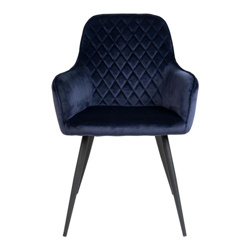 Grace- Chaise En Velours Bleu (x2)