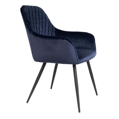 Grace- Chaise En Velours Bleu (x2)