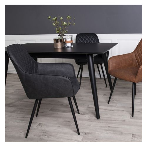 Grace-chaise En Pu Gris Vintage (x2)