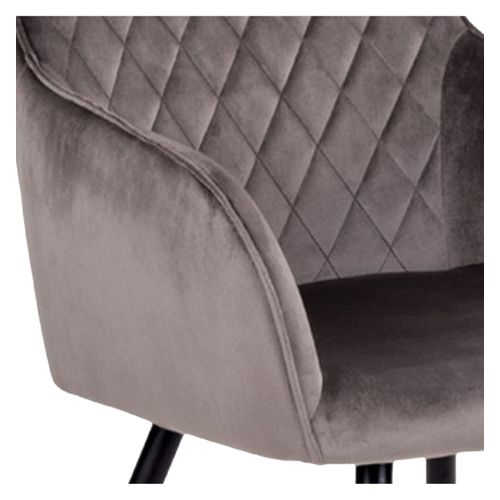 Grace- Chaise En Velours Taupe (x2)