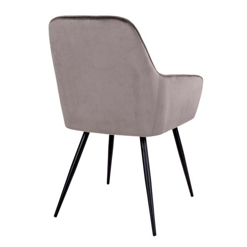 Grace- Chaise En Velours Taupe (x2)