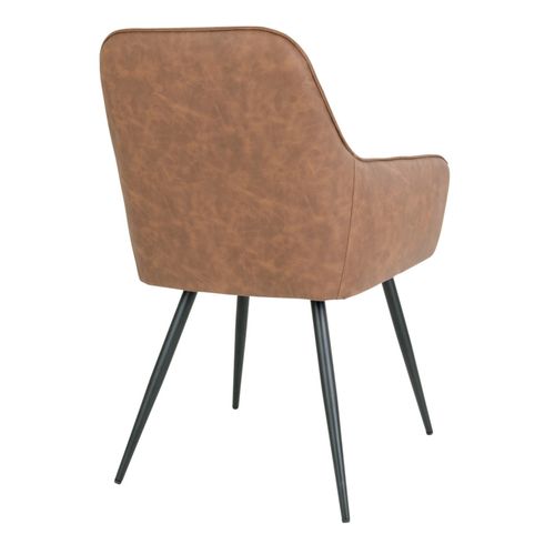 Grace-chaise En Pu Marron Vintage (x2)