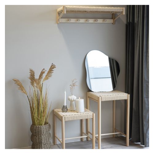 Ozy-tabouret De Bar En Osier Et Bois Naturel