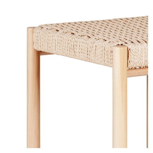 Ozy-tabouret De Bar En Osier Et Bois Naturel