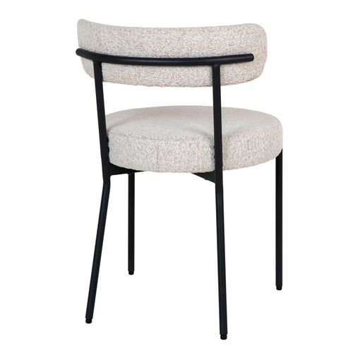 Erin-chaise En Tissu Bouclé Écru (x2)