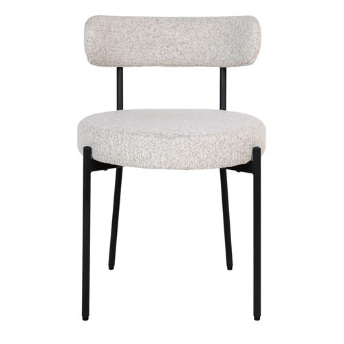 Erin-chaise En Tissu Bouclé Écru (x2)