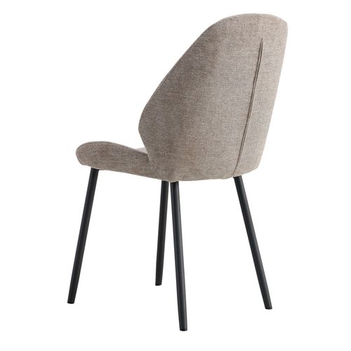 Carla-chaise En Tissu Gris (x2)