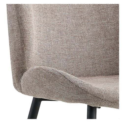 Carla-chaise En Tissu Gris (x2)