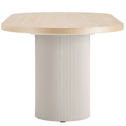 Ash-table à Manger Ovale 8/10 Personnes 220 Cm, Frêne Et Sable