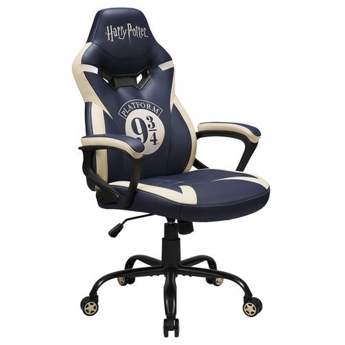 Chaise Gaming Harry Potter Platform 9 3/4, Fauteuil Gamer Bleu Taille S/m