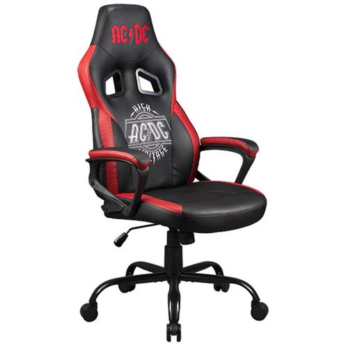 Chaise Gaming Ac/dc Chaise De Bureau, Fauteuil Gamer, Assise à Bascule, Dossier Ergonomique - Noir