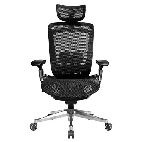Chaise Ergonomique I-care Excell, Siege Gaming, Renfort Lombaire, Reglage Dossier, Appui-tête, Noir