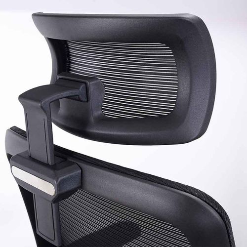 Chaise Ergonomique I-care Leaf, Renfort Lombaire, Dossier Et Appui-tête Réglable, Noir