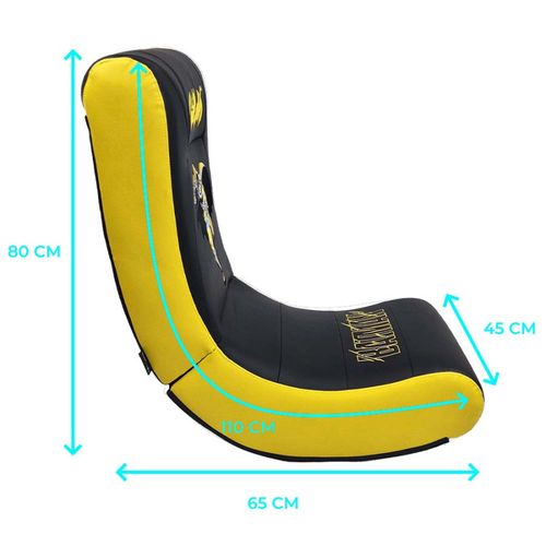 Subsonic - Chaise à Bascule, Rocking Chair Batman, Pouf Gamer Simili Cuir Et Broderies